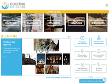 Tablet Screenshot of catholique-blois.net